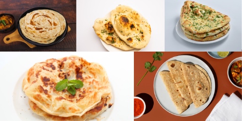 Roti, Naan, & Parantha