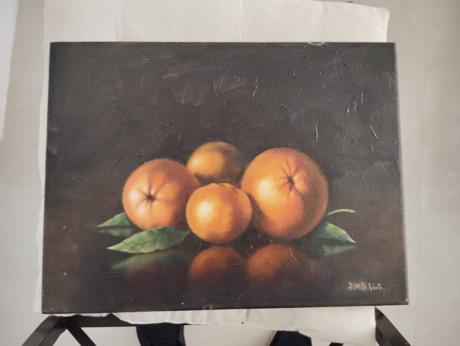 Oranges in Chiaroscuro — still life by Roberto Almela (Robert Almela)
